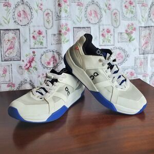 On The Roger Clubhouse Pro Sneakers White Blue Tennis Shoes Youth 5.5